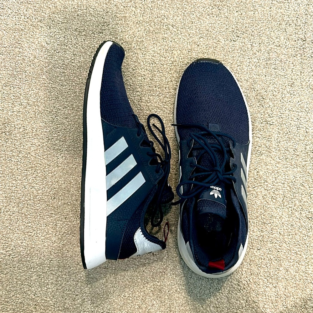 Navy Adidas Tennis Shoes